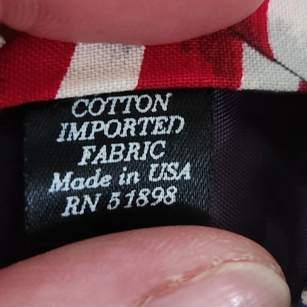 Beans McGee Vintage 90's Patriotic Red White Blue American Flag Necktie Tie